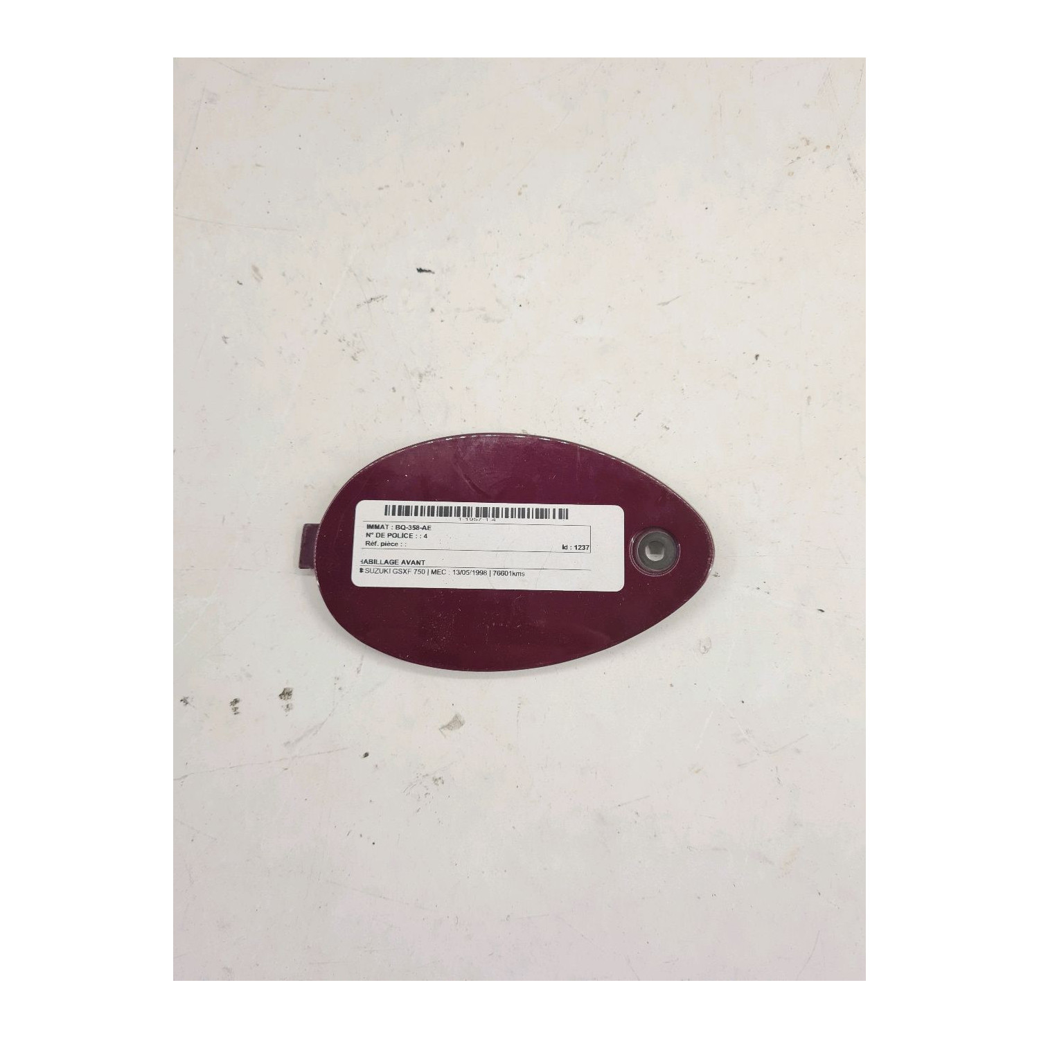 Habillage avant  pour SUZUKI GSXF 750