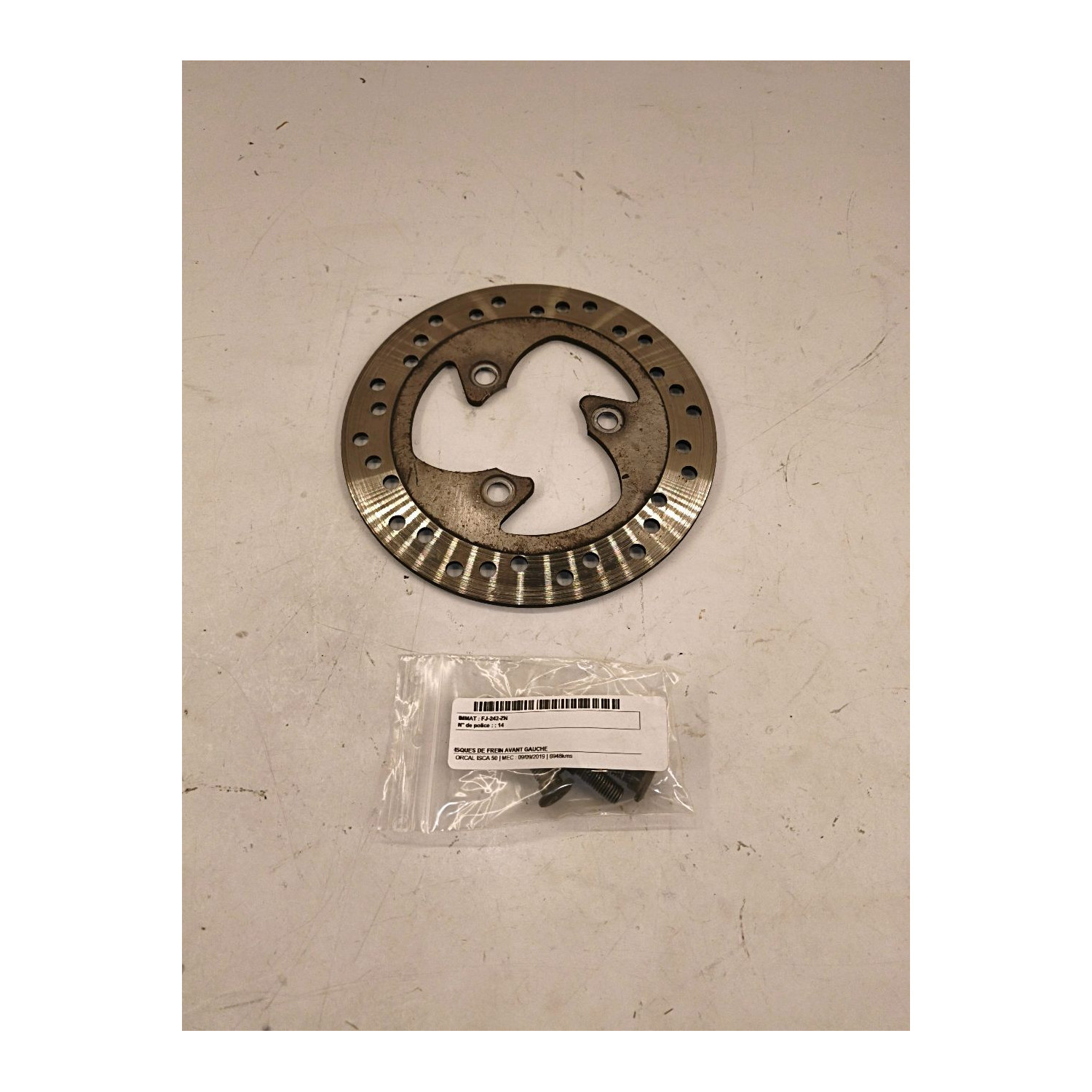 Disques de frein avant gauche  pour ORCAL ISCA 50