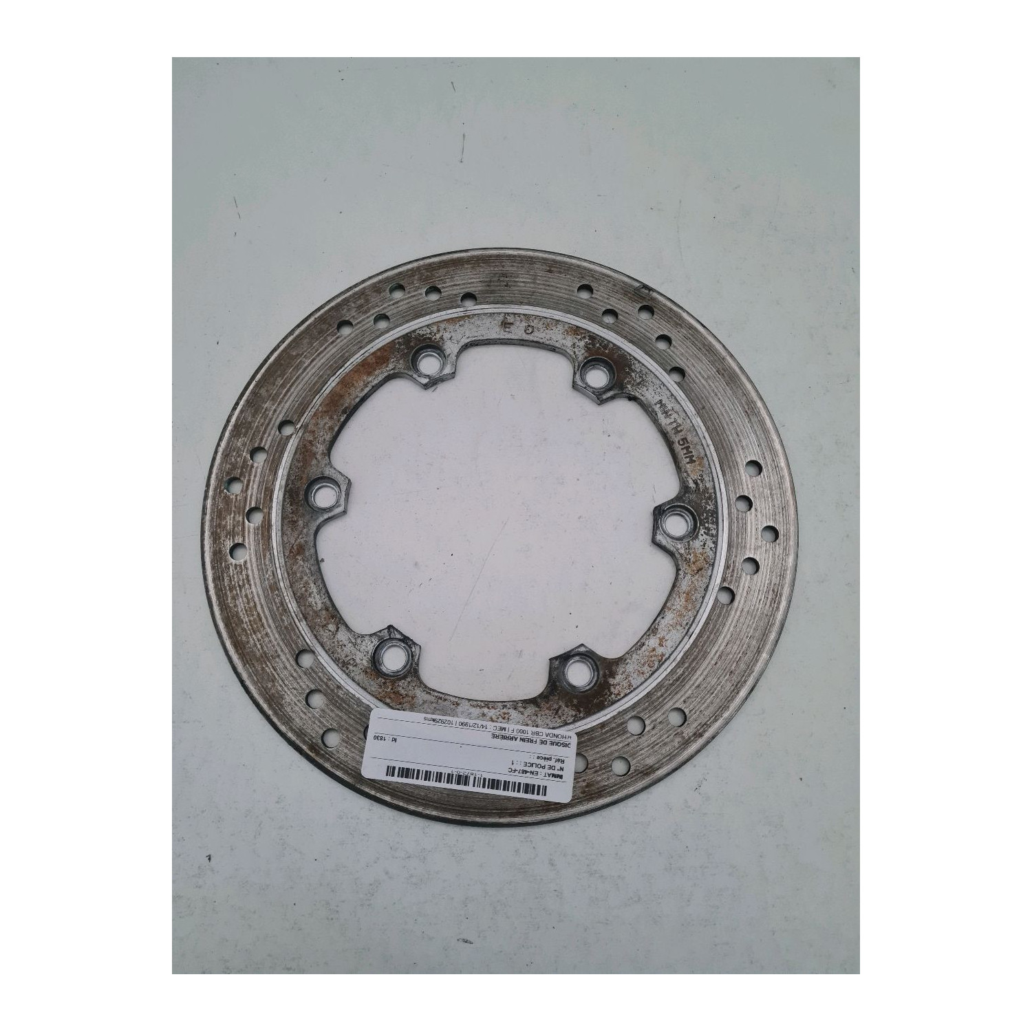 Disque de frein arrière  pour HONDA CBR 1000 F 